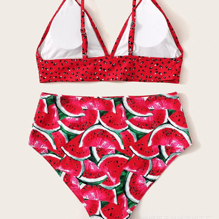 Dame Bikini-sæt med frugtagtig ananas-design Skovae