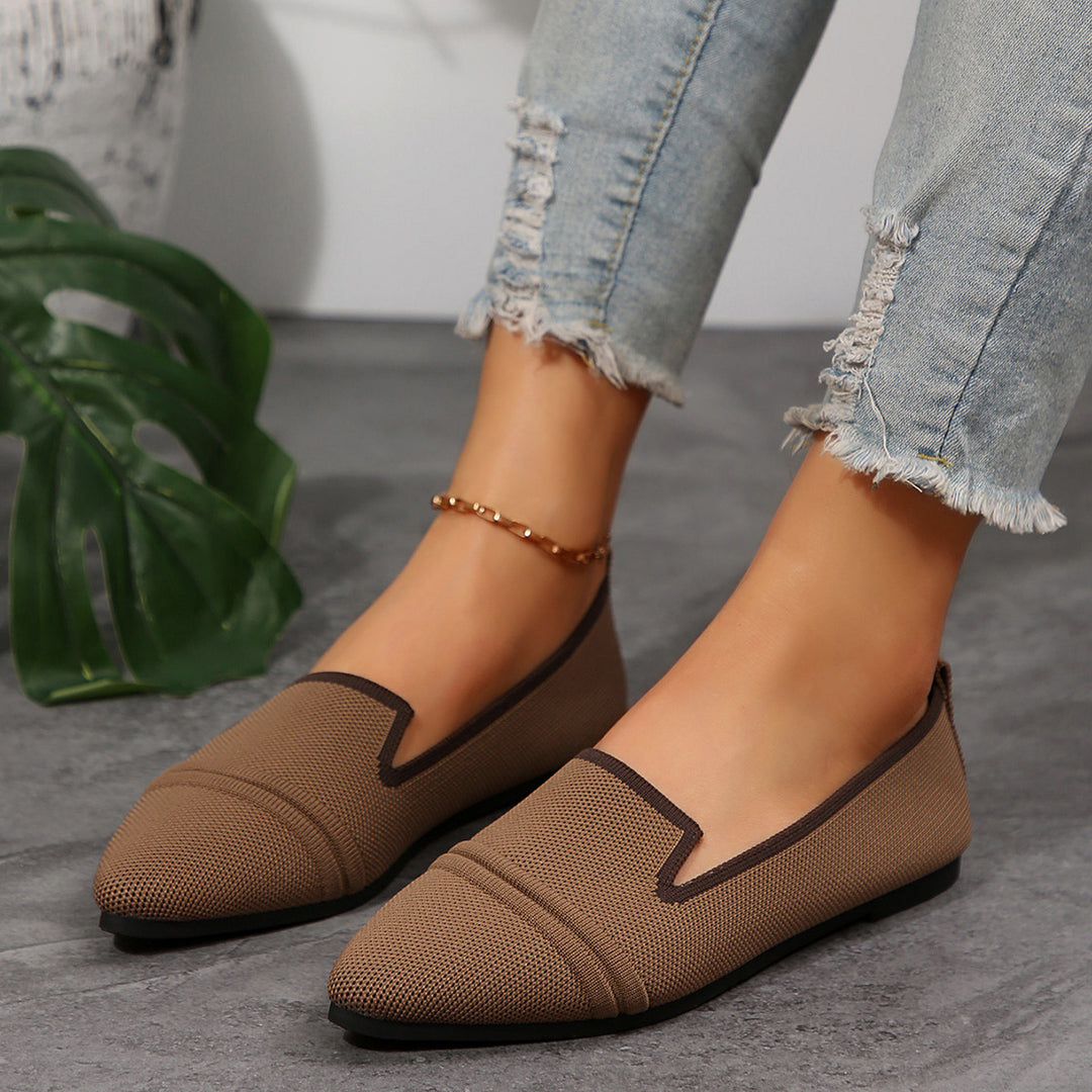 Dame Smarte Spidsede Slip-On Ballerinaer Stilla