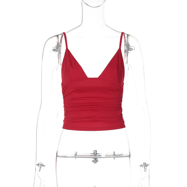 Dame trendy spaghetti-top med raffineret sammensyning og elegant snit Stilla