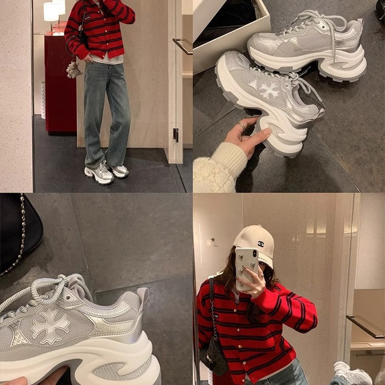 Dame Chunky Platform Løbesko med åndbart Mesh-Overmateriale Stilla