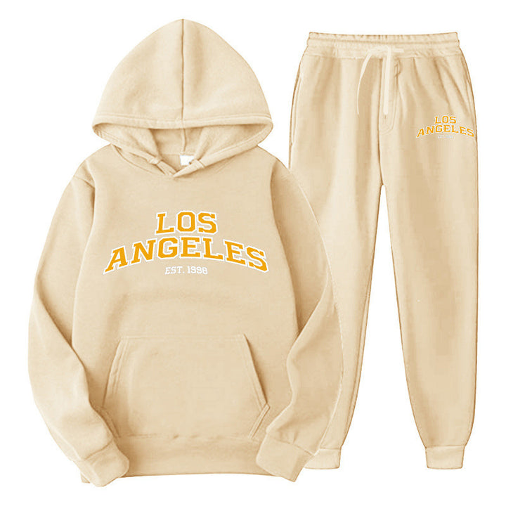 Kvindernes Sporty Hoodie og Joggingbukser Sæt Skovae
