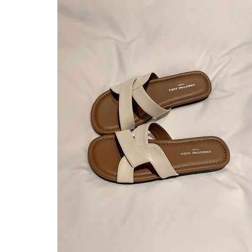 Dame justerbare krydsrem glidende sandaler Stilla