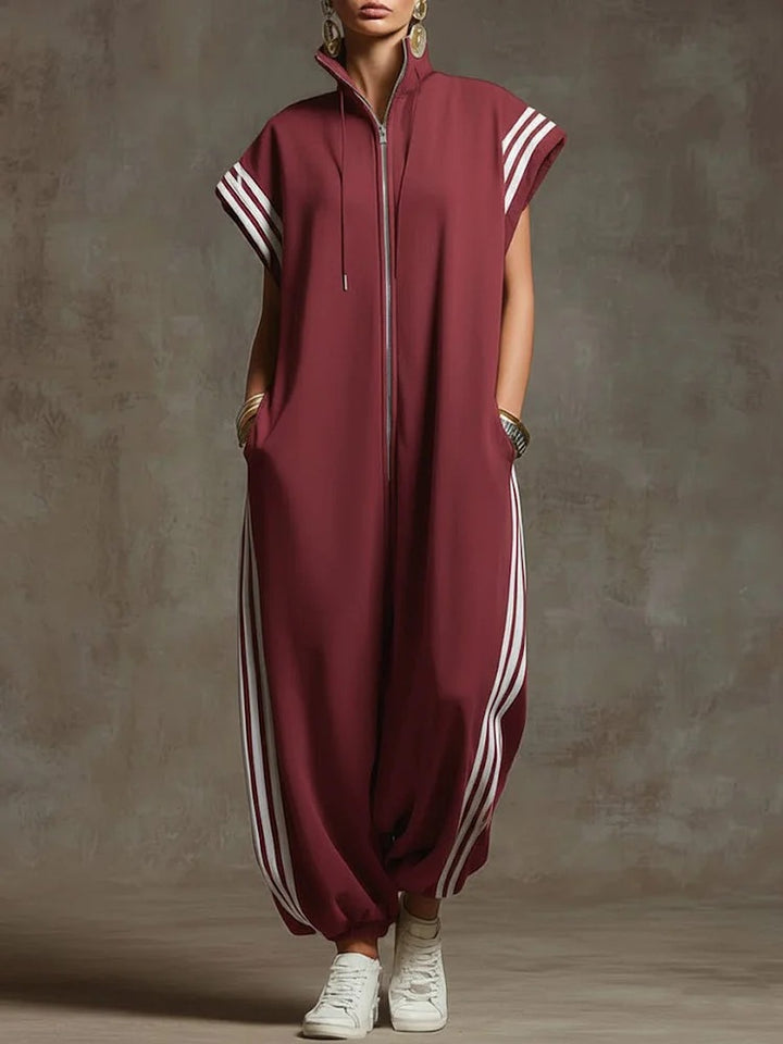Dame Stylish Jumpsuit med moderne kontraster Skovae