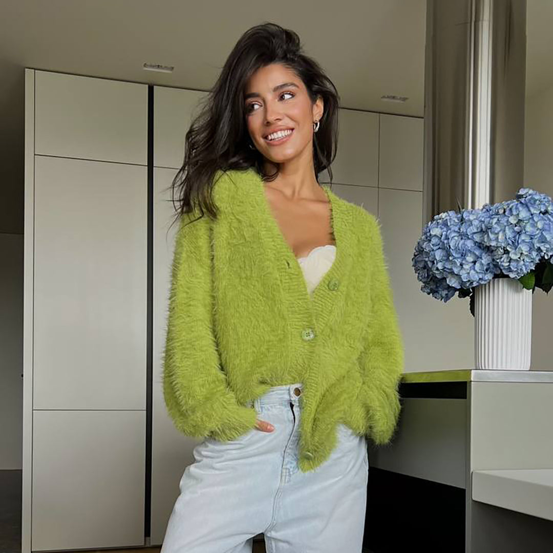 Damer Cozy Knit Cardigan Stilla