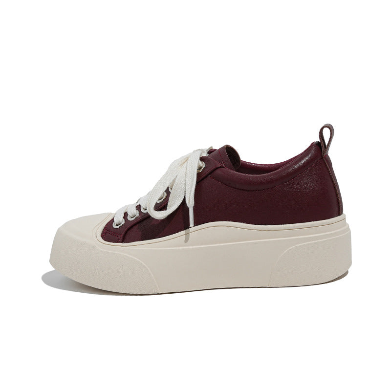 Dame Sneakers med fluffy mesh-overflade og moderne plateau Stilla