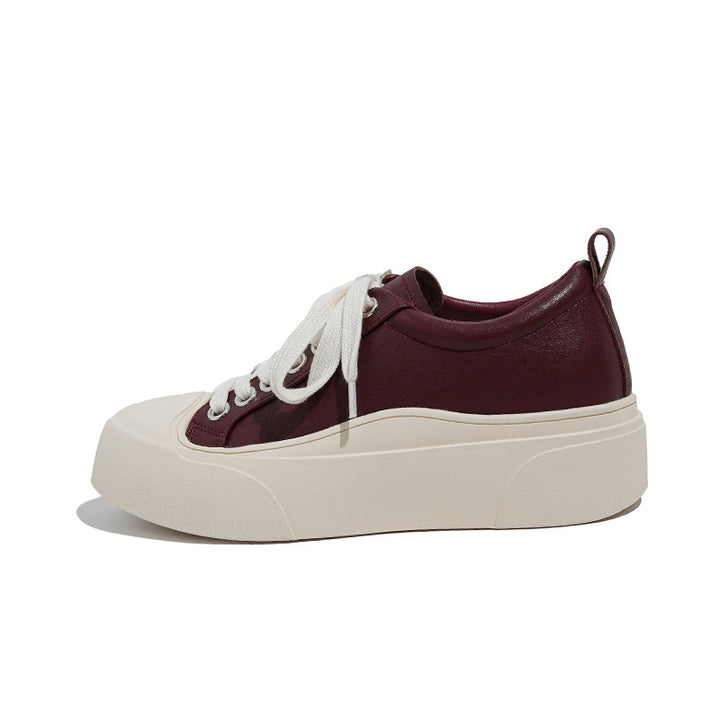 Dame Sneakers med fluffy mesh-overflade og moderne plateau Stilla