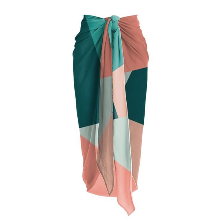 Dame enhed bikini med innovativt cut-out design og geometrisk mønster Stilla