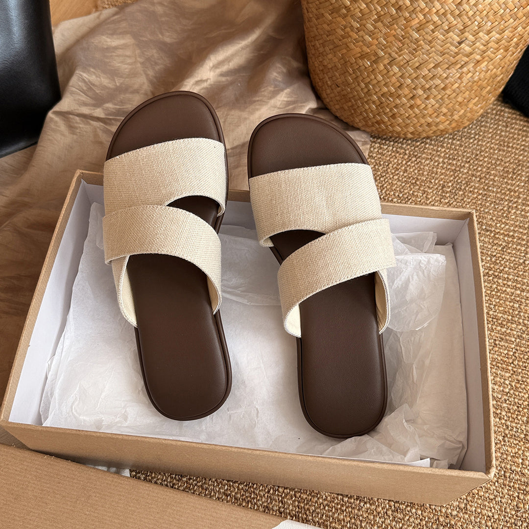 Femme Fritid Slide Sandaler Stilla
