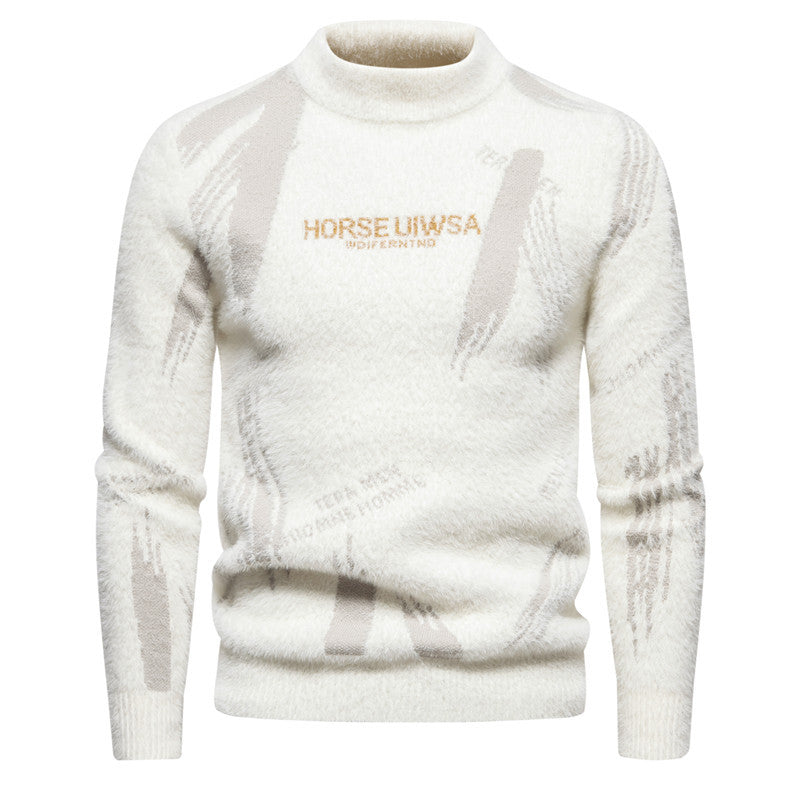 Herrer Behagelig Struktureret Rullekrave Sweater Stilla