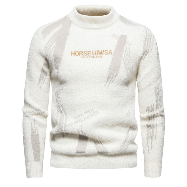 Herrer Behagelig Struktureret Rullekrave Sweater Stilla
