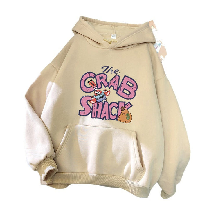 Kvinder hoodie med kreativ krabbe motiv Skovae