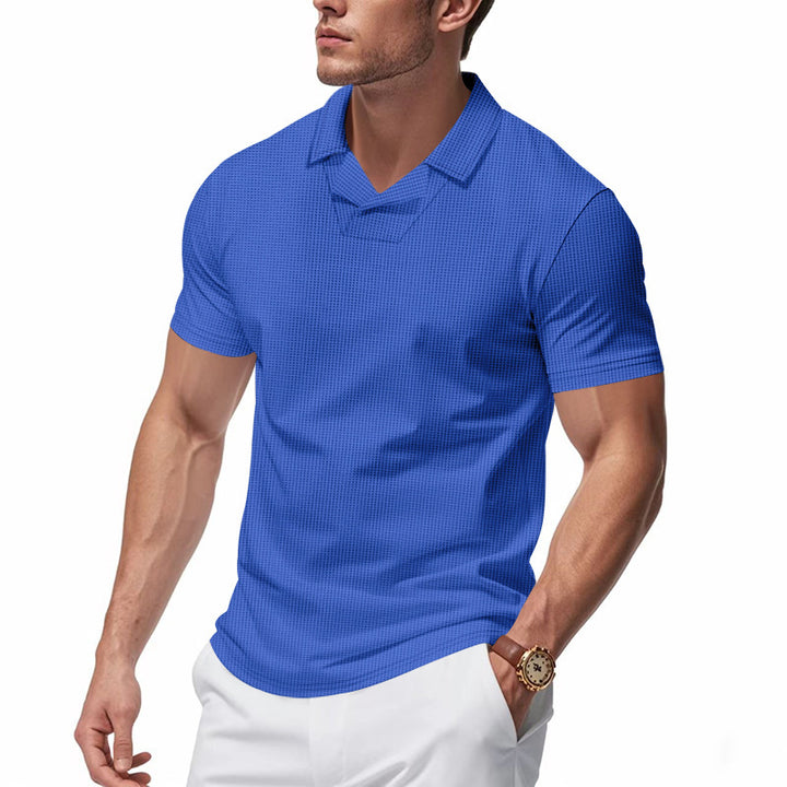 Herrer Kortærmet Poloshirt med struktureret Design Stilla