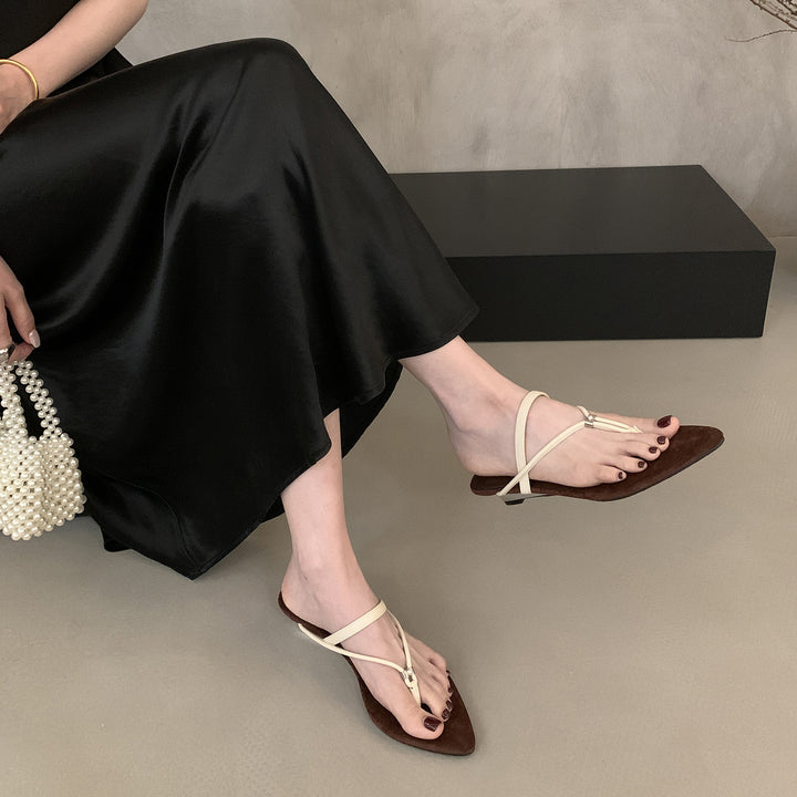 Dame Spidsesko Slingback Mules med justerbar ankelrem Stilla
