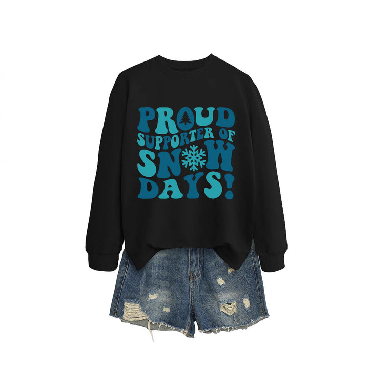 Kvinders sweatshirt med kreativt print og afslappet snit Stilla