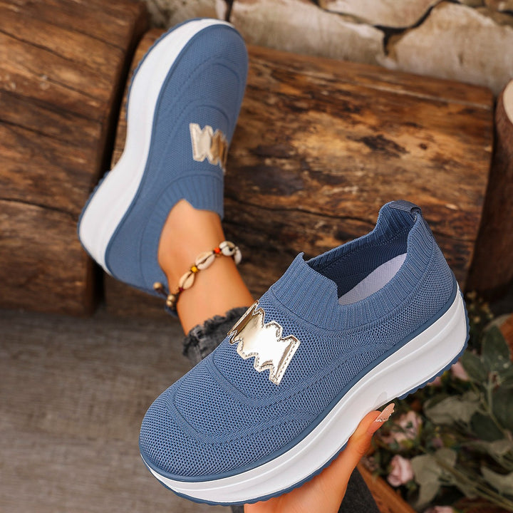 Dame Komfortable Slip-On Sneakers med moderigtigt design Stilla