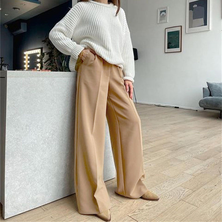 Dame Bred Chinobukser med elegant liv Stilla