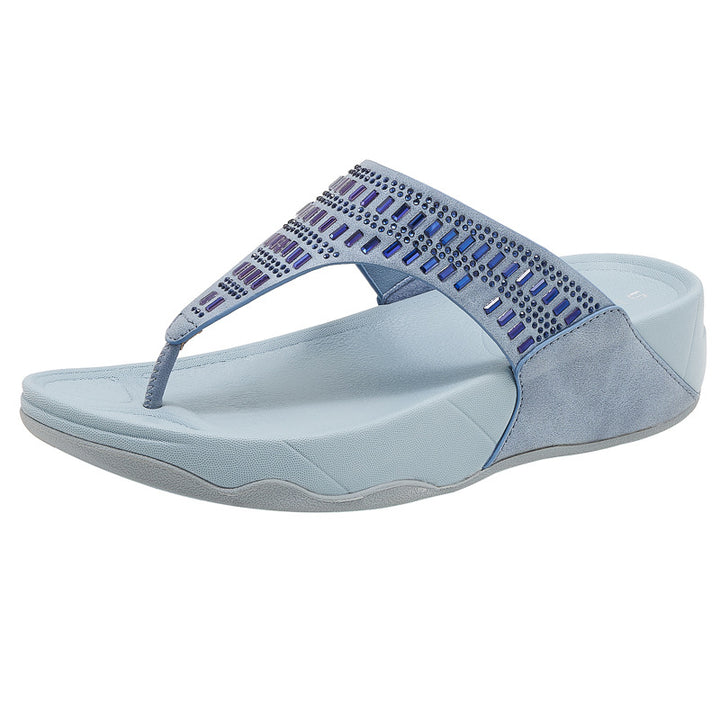 Dame mode tærskiller-sandaler med luksuriøs smykker detalje og komfortabel sål Stilla