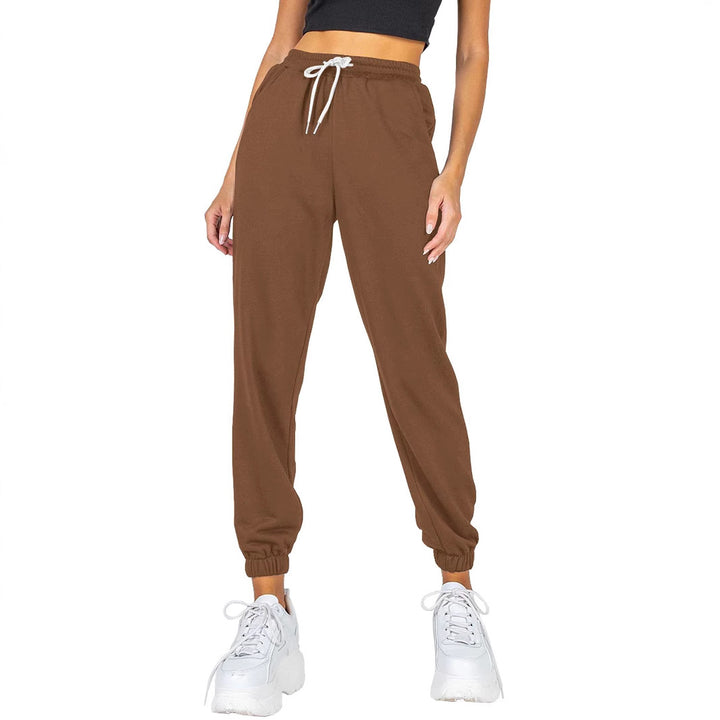 Dame sporty joggingbukser med elastisk talje og sidelommer Stilla