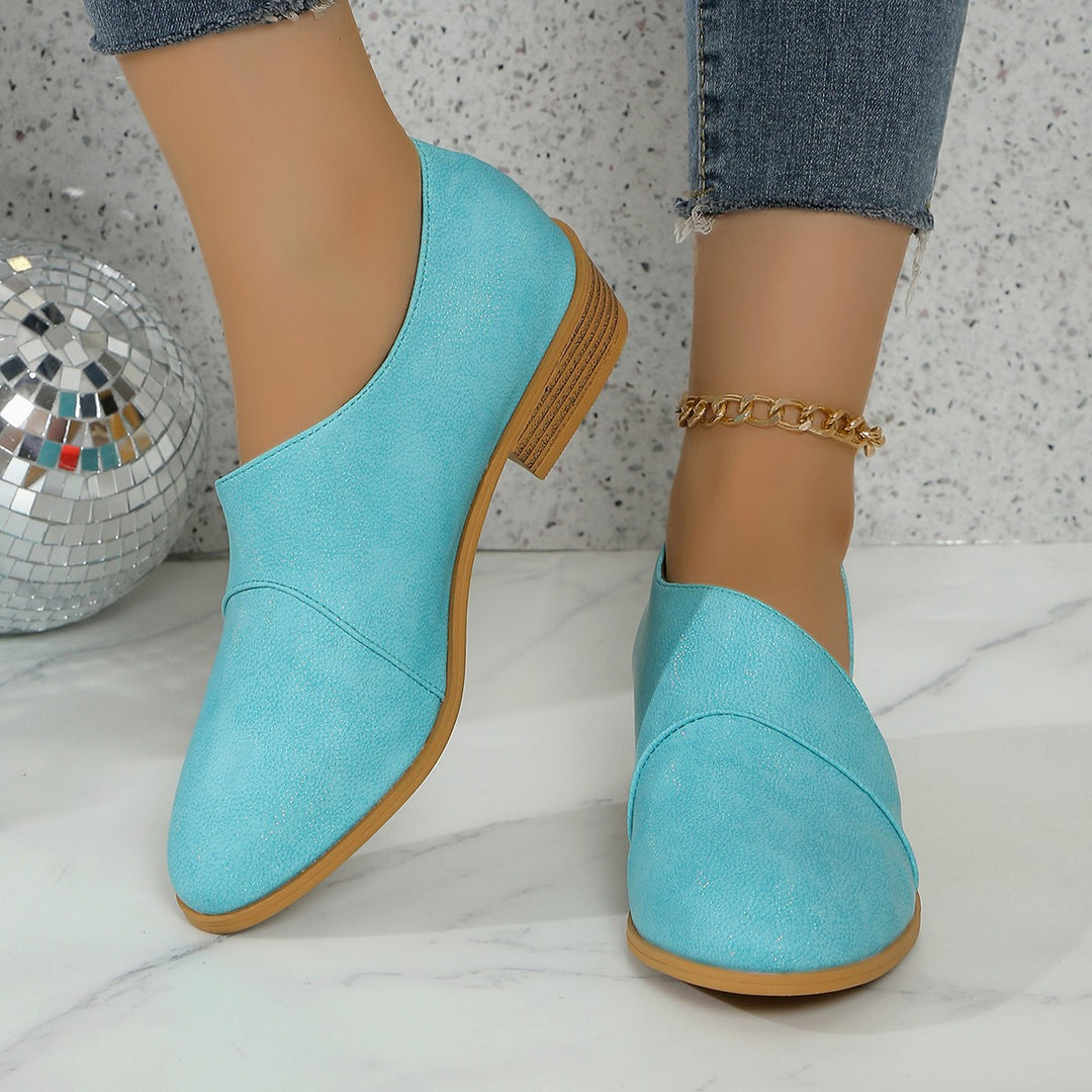 Dame Casual Slipper med elegant plisseret look og behagelig hæl Stilla