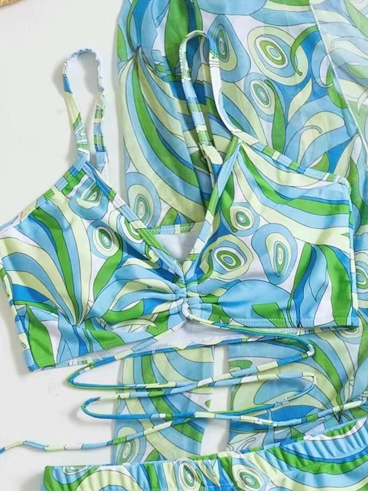 Dame Farverig Strandmode med Letvægtig Kaftan Stilla