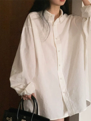 Dame Oversized Skjorte med elegante detaljer Stilla
