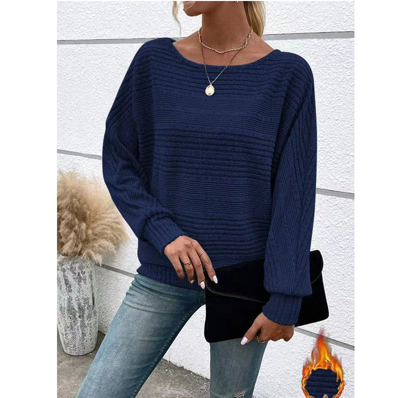 Dame afslappet struktureret sweater med løs pasform Stilla