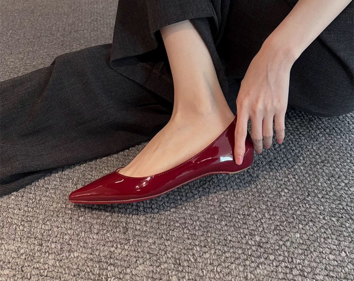 Dame elegante spidse Ballerinas Stilla