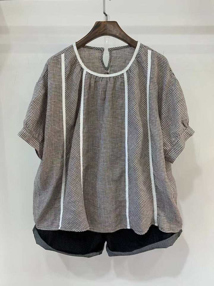 Dame Relaxed Fit Ternet Bluse Stilla