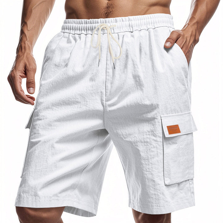 Herrer praktiske Cargo-Shorts med elastisk talje og sidelommer Stilla