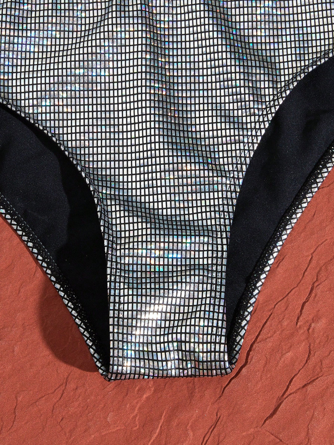 Dame Bikini sæt med glitrende glimmerdesign og justerbare stropper Stilla