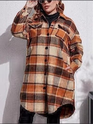 Dame Flannel Skjortejakke Stilla