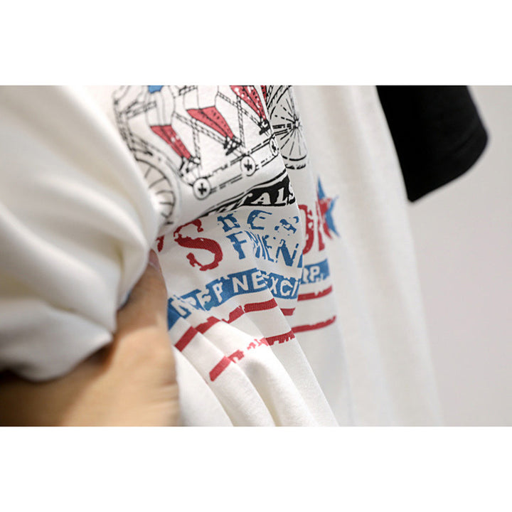 Femme Vintage Grafik Cykel T-Shirt Stilla