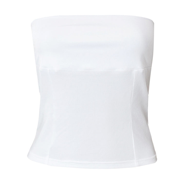 Dame Tube-top med figurformende snit Skovae