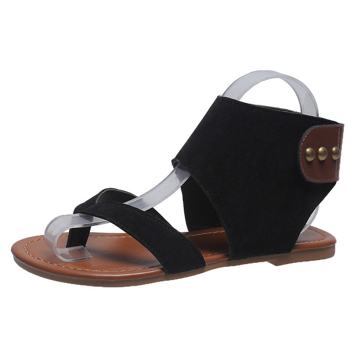 Dame sandaler med justerbar ankelsnor og moderne cut-out-design Stilla