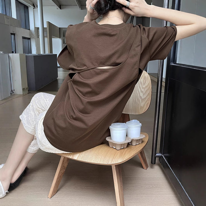 Dame Casual T-shirt lavet af kvalitets bomuldsblanding med moderne pasform Stilla