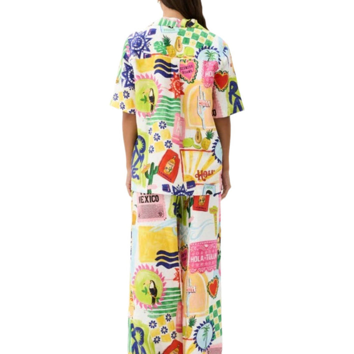 Femme Vibrant Grafik Co-Ord Sæt Stilla