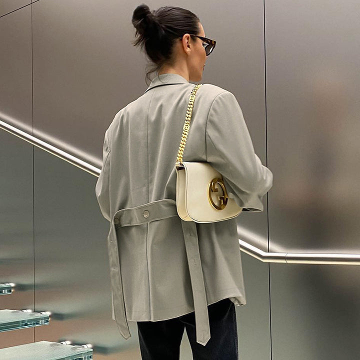 Dame Oversized Blazer med bred snit og praktisk brystlomme Stilla