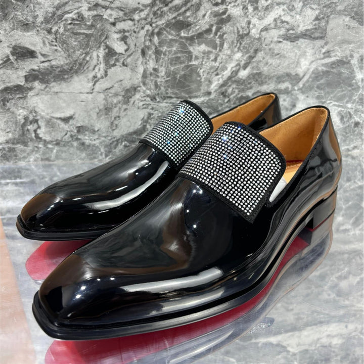 Herrer Glitrende Formelle Slipper Loafers Stilla