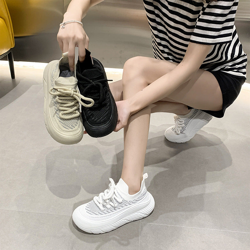 Dame Sporty Sneakers med høj komfort og åndbar mesh-overflade Stilla