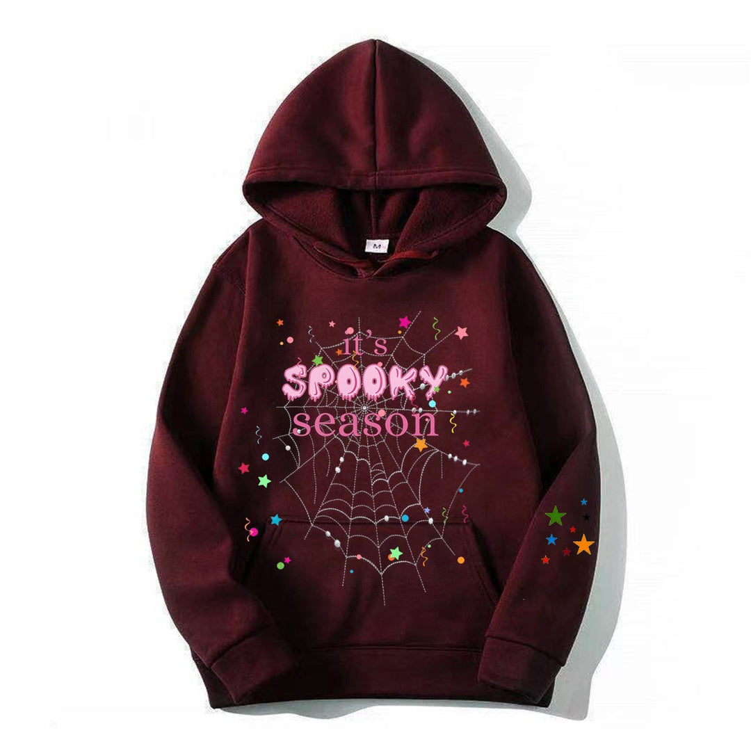 Kvinder hyggelig hoodie med grafisk Halloween design Skovae