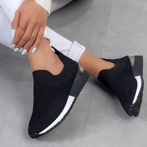 Dame Åndbare Slip-On Sportsko med fleksibel Sål Stilla