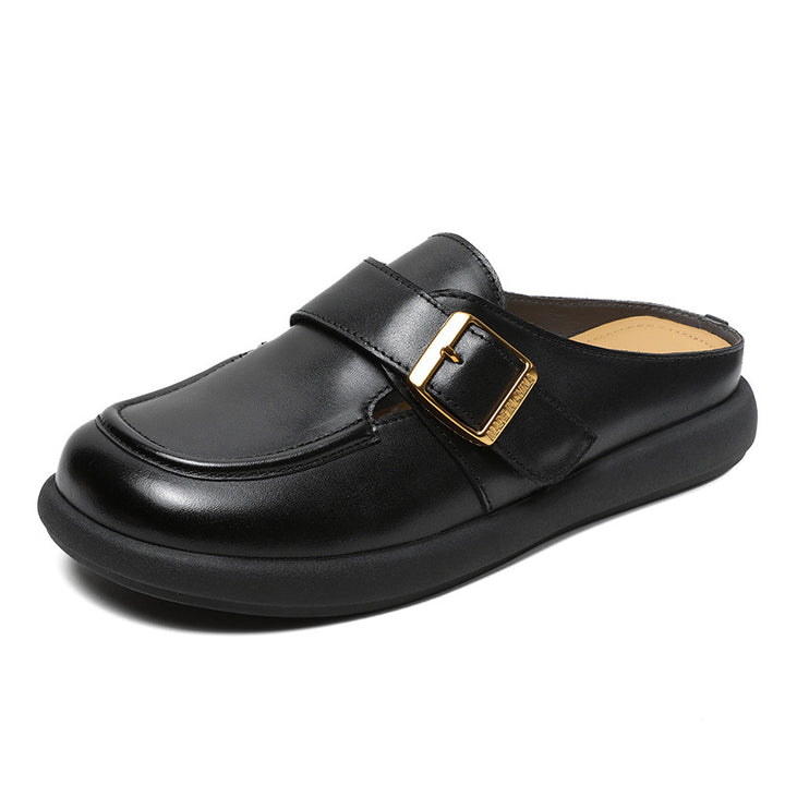 Femme Behagelige Slip-On Clogs med Dekorativ Rem Stilla