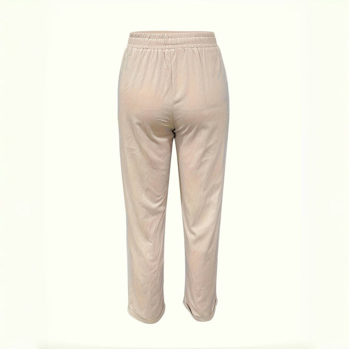 Dame casual linnedragt med elastisk talje og justerbar snor Stilla