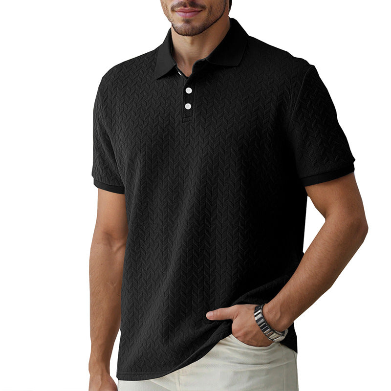 Herre polo skjorte med struktureret design og høj kvalitet krave Stilla