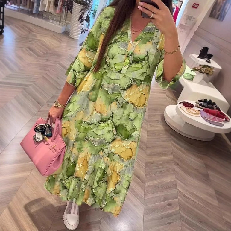 Dame Maxi-Kjole i Bohemian-stil fra Stilla