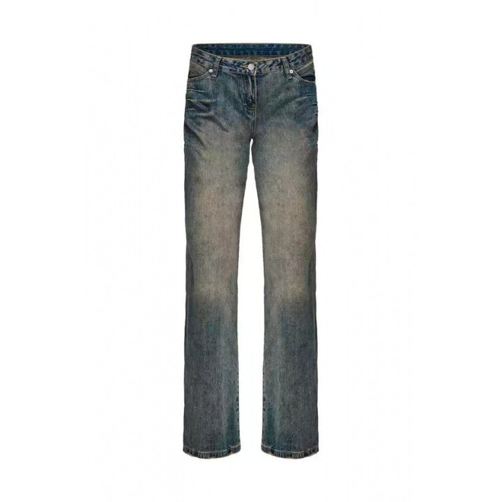 Kvinder Vintage Højtaljede Lige Jeans Stilla