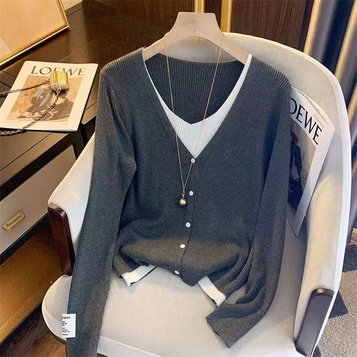 Kvinders elegante cardigan med V-hals og fine knapdetaljer Stilla