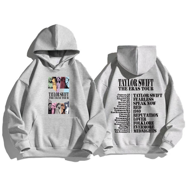 Kvinders hoodie med kunstnerisk motiv og inspirerende oplysning Skovae
