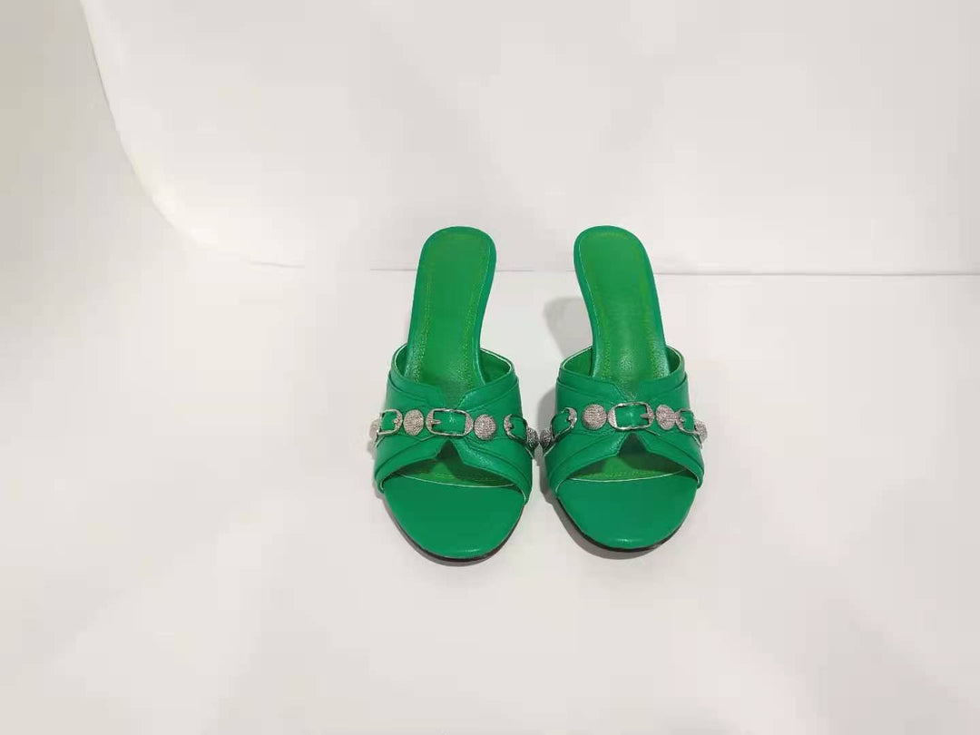 Femme Elegante Åben-Tå Slingback Hæle Stilla