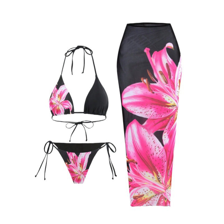 Dame Bikini-sæt med blomstret nederdel Stilla